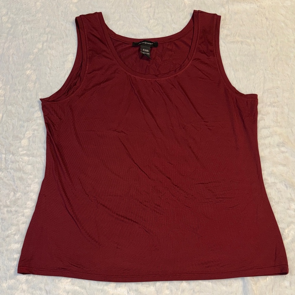 Ashley Stewart Deep Red Tank Top